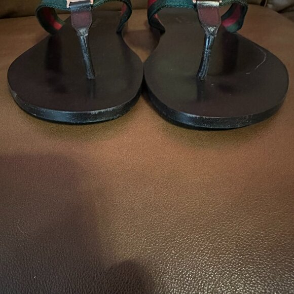 GUCCI MEN'S THONG SANDAL WITH WEB - Picture 3 of 12